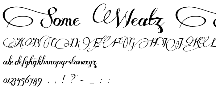 Some Weatz Symbols font